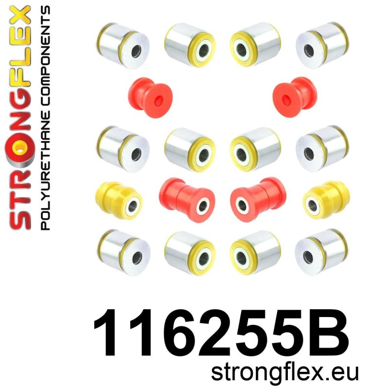 STRONGFLEX|116255B: Zestaw zawieszenia tylnego Mercedes CLK W209 02-10 SLK R171 04-11 Klasa C W203 00-11 00-07 RWD CL203 00-08