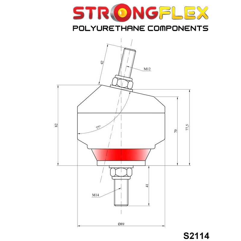 STRONGFLEX|211922B: Motorlager 1UZ-FE Toyota Soarer III 91-00 Z30 Lexus SC I Motorlager