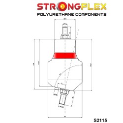 STRONGFLEX|211941B: Poduszka silnika 2JZGTE 2JZGE Toyota Supra IV 93-02 A80 Poduszki 2