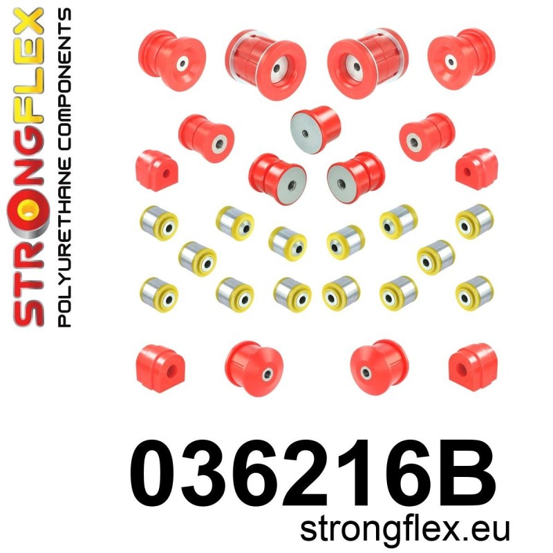 STRONGFLEX|036216B: Full suspension polyurethane bush kit BMW Series 3 V 04-13 E90/E91 E92 E93 XI XD
