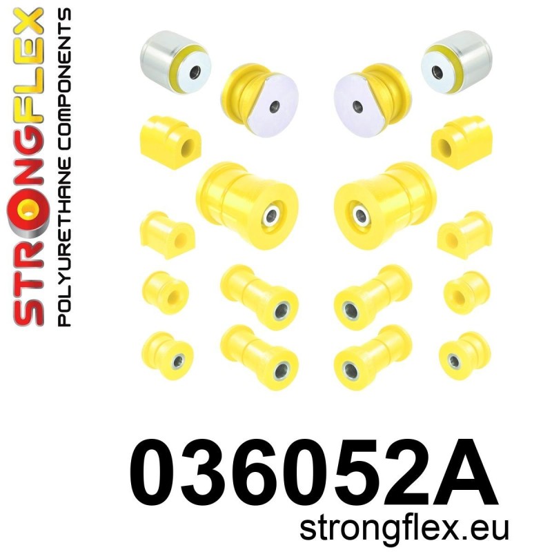 STRONGFLEX|036052A: Full suspension bush kit SPORT BMW Series 5 II 81-88 E28 Seria 6 I 76-89 E24 82-89