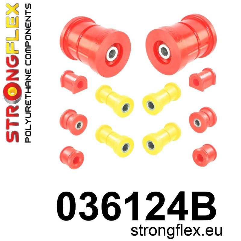 STRONGFLEX|036124B: Zestaw zawieszenia tylnego BMW Seria 5 II 81-88 E28 6 I 76-89 E24 82-89 7 77-86 E23 82-86