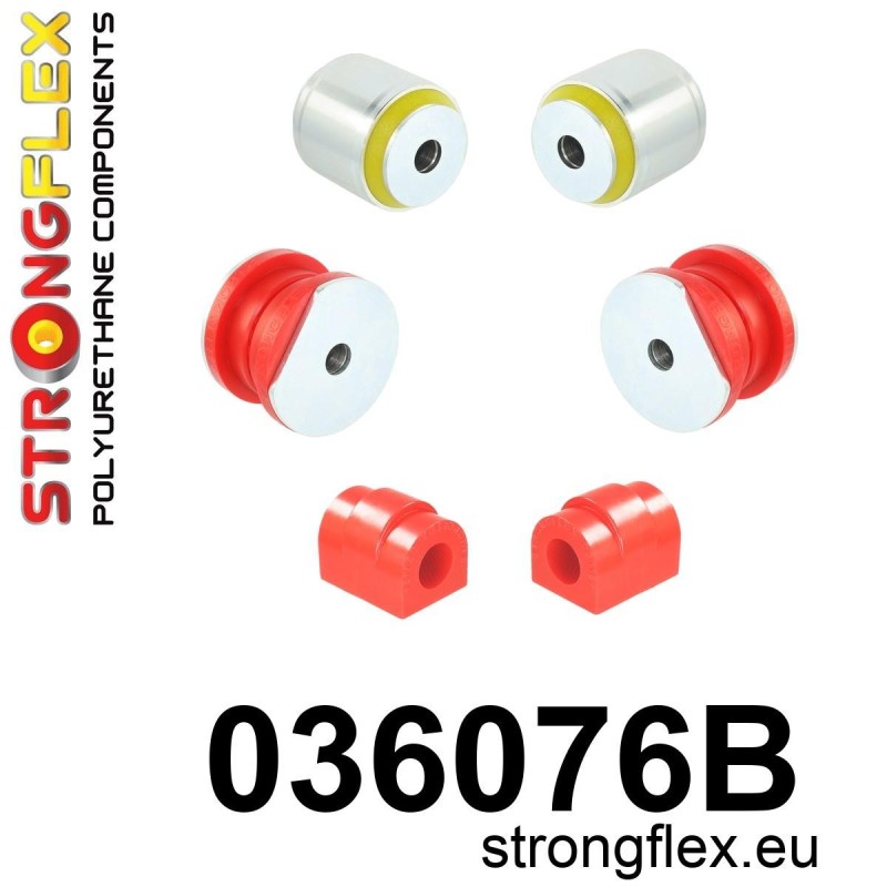 STRONGFLEX|036076B: Vorderachsbuchsen Satz BMW Serie 5 II 81-88 E28 Seria 6 I 76-89 E24 82-89