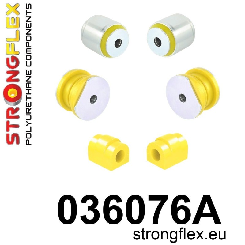 STRONGFLEX|036076A: Front suspension bush kit SPORT BMW Series 5 II 81-88 E28 Seria 6 I 76-89 E24 82-89