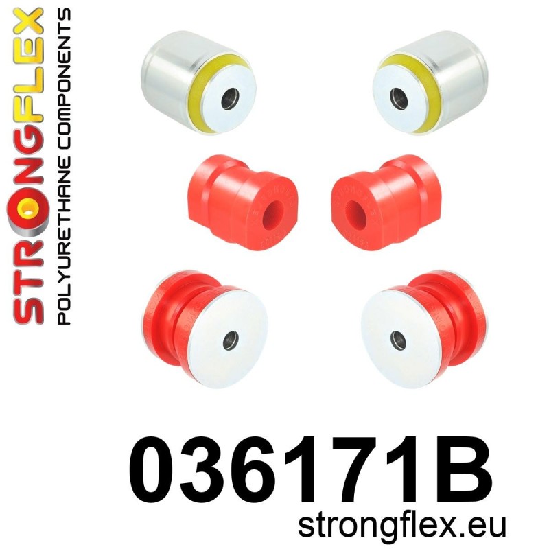 STRONGFLEX|036171B: Front suspension bush kit BMW Series 5 III 88-96 E34 7 II 86-94 E32