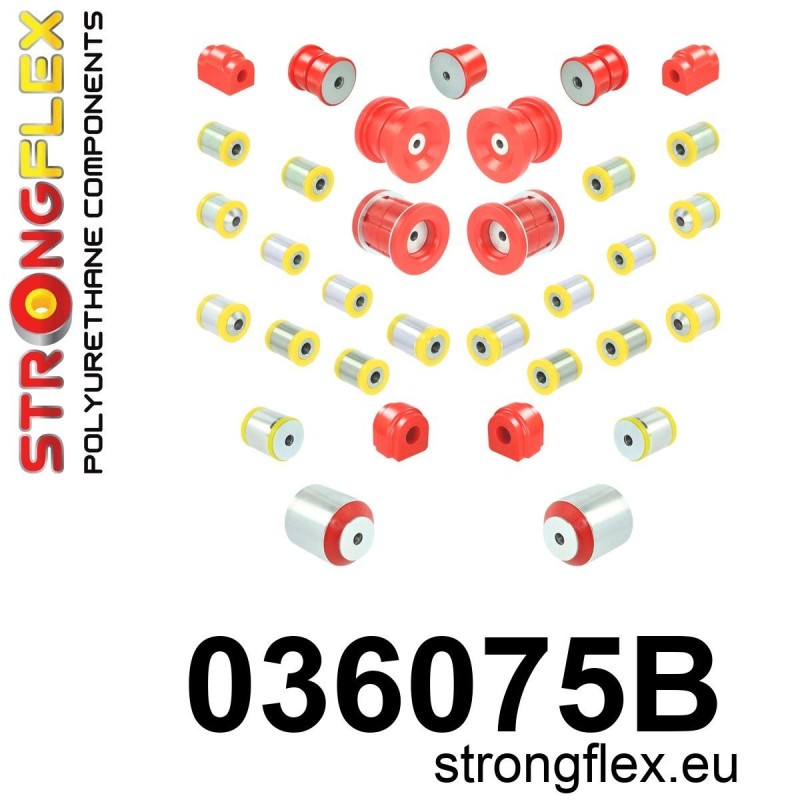 STRONGFLEX|036075B: Komplette Fahrwerkbuchsen BMW Serie 1 II 11-19 F20/F21 XDRIVE 2 I 13-21 F22 F23 F87 3 VI 13-20 F30 F31 F34