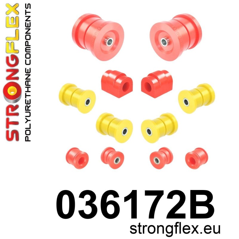 STRONGFLEX|036172B: Rear suspension bush kit BMW Series 5 III 88-96 E34 7 II 86-94 E32