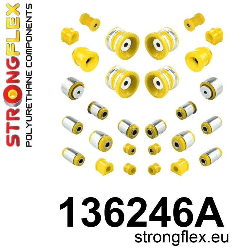 STRONGFLEX|136246A: Kompletny zestaw zawieszenia SPORT Fiat Croma II 05-10 Opel/Vauxhall Vectra Cavalier C 02-08 Signum 03-08