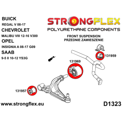 STRONGFLEX|136256B: Full suspension polyurethane bush kit Chevrolet Malibu VIII 12-16 V300 Opel/Vauxhall Insignia A 08-17 G09 2