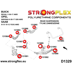 STRONGFLEX|131992A: Rear stabilizer link bush SPORT Opel/Vauxhall Insignia A 08-17 G09 AWD Saab 9-5 II 10-12 YS3G 2