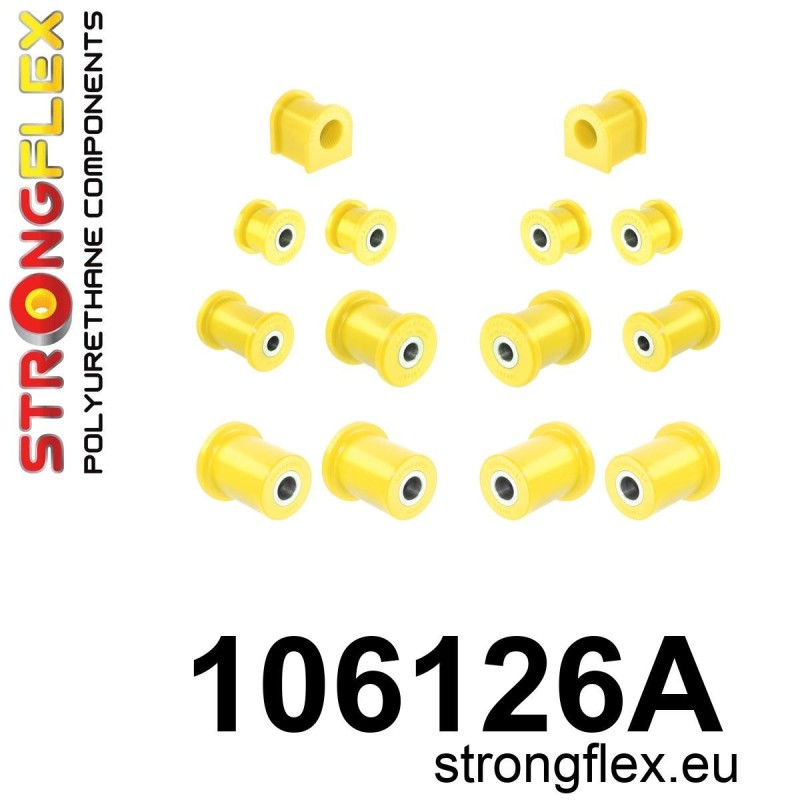 STRONGFLEX|106126A: Front suspension polyurethane bush kit SPORT Mazda MX-5/Miata Roadster I 89-98 NA