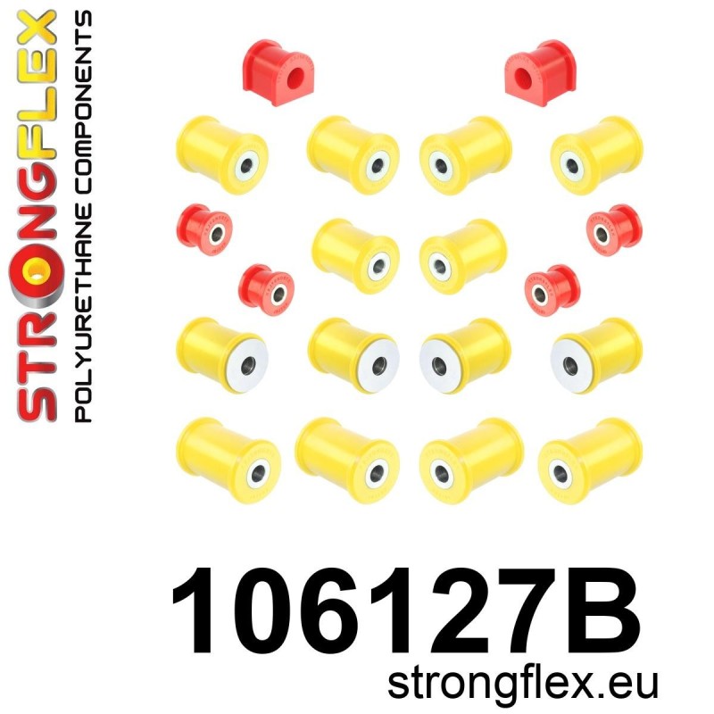 STRONGFLEX|106127B: Zestaw poliuretanowy zawieszenia tylnego Mazda MX-5/Miata Roadster I 89-98 NA