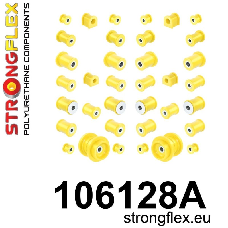 STRONGFLEX|106128A: Full suspension polyurethane bush kit SPORT Mazda MX-5/Miata Roadster I 89-98 NA