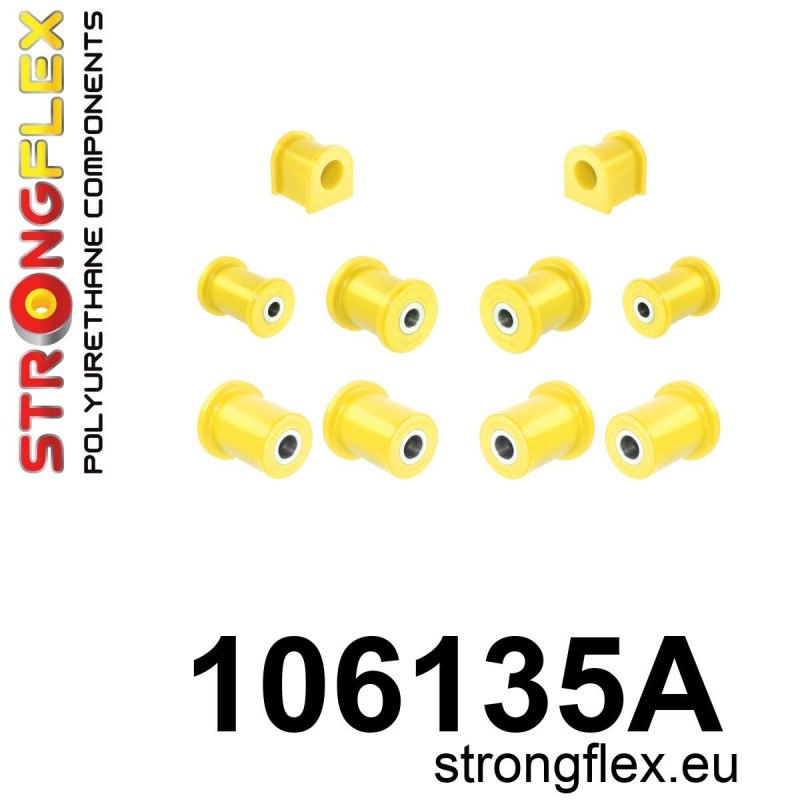 STRONGFLEX|106135A: Zestaw poliuretanowy zawieszenia przedniego SPORT Mazda MX-5/Miata Roadster II 99-05 NB