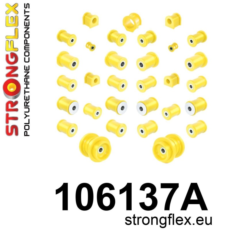 STRONGFLEX|106137A: Kompletter Polyurethan Buchsensatz SPORT Mazda MX-5/Miata Roadster II 99-05 NB