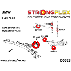 STRONGFLEX|031466B: Rear beam mounting bush BMW Series 3 I 75-82 E21 2