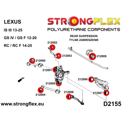 STRONGFLEX|216272A: Rear suspension bush kit SPORT Lexus IS/F III 13-20 XE30 GS IV 12-20 L10 RC 14- XC10 20- 2
