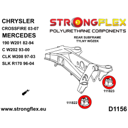 STRONGFLEX|111823B: Tuleja tylnego wózka - tylna Mercedes Klasa C W202 93-01 CLK W208 97-03 SLK R170 96-04 SL R129 2