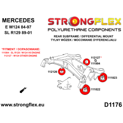 STRONGFLEX|112126A: Casquillo delantero del soporte del diferencial trasero SPORT Katalog 2
