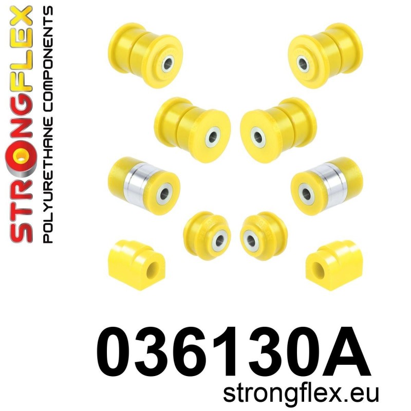 STRONGFLEX|036130A: Hinterachsbuchsen Satz SPORT BMW Serie 5 IV 95-03 E39 Sedan Touring