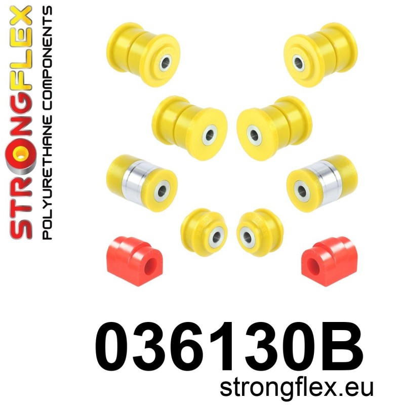 STRONGFLEX|036130B: Casquillo de suspensión trasera kit BMW Seria 5 IV 95-03 E39 Sedan Touring
