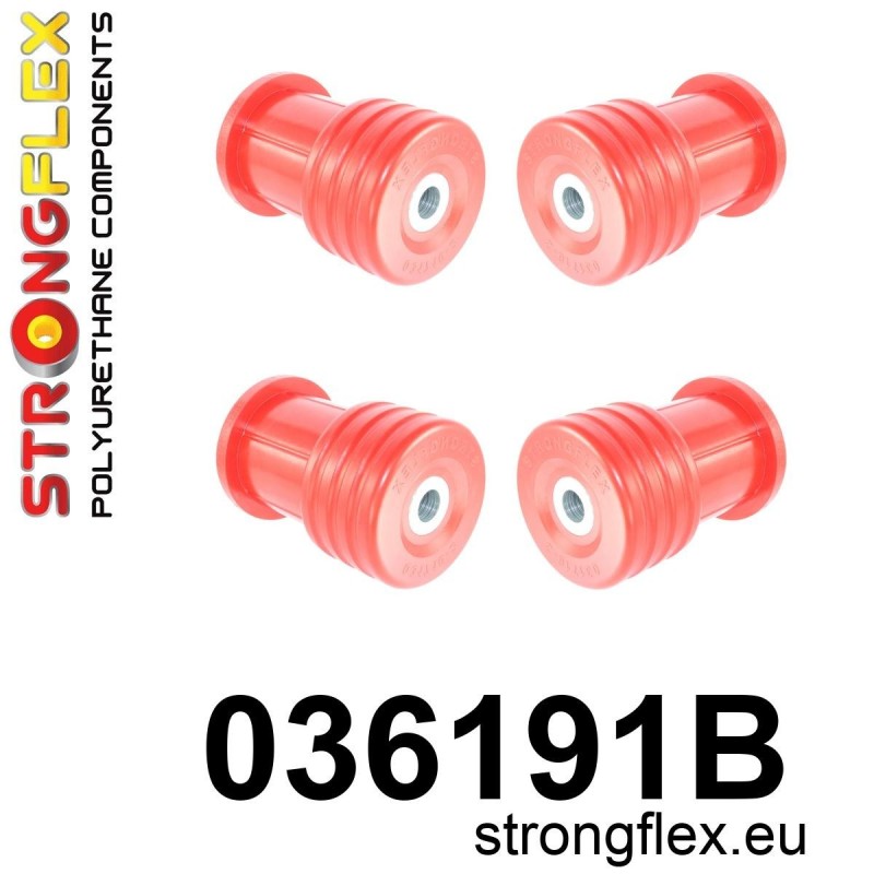 STRONGFLEX|036191B: Polyurethan Buchsensatz für Hinterachsträger- Tonnenlager BMW Serie 5 IV 95-03 E39 Touring