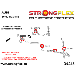 STRONGFLEX|022096B: Stabilisatorbuchse vorne / hinten extern Catalog 2