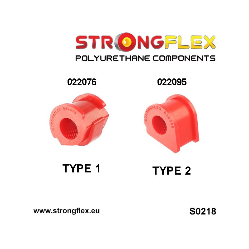 STRONGFLEX|026283A: Vorderachsbuchsen Satz SPORT Audi 80/90 S2 RS2 B2 78-86 FWD Quattro 82-86 Coupe B3 86-91 B4 91-96