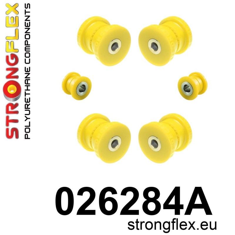 STRONGFLEX|026284A: Rear suspension bush kit SPORT Audi 80/90 S2 RS2 B2 78-86 Quattro 82-86 B3 86-91 Coupe 80-96 80-88 84-88