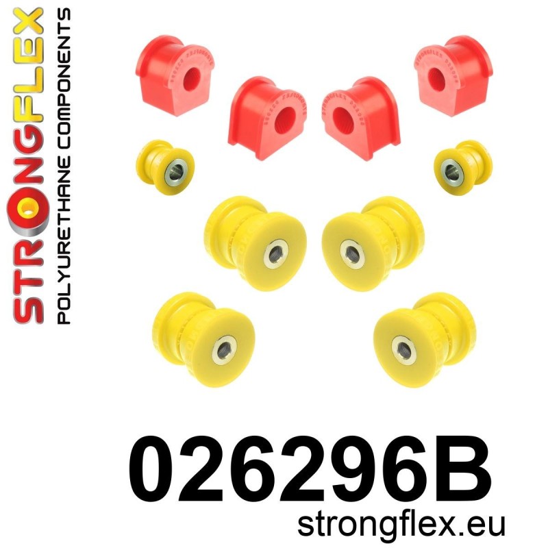 STRONGFLEX|026296B: Front suspension bush kit Audi 80/90 S2 RS2 UR-Quattro/Sport Quattro 80-91