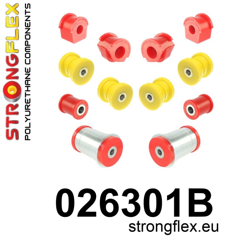 STRONGFLEX|026301B: Kit de casquillos de suspensión delantera y eje trasero Katalog