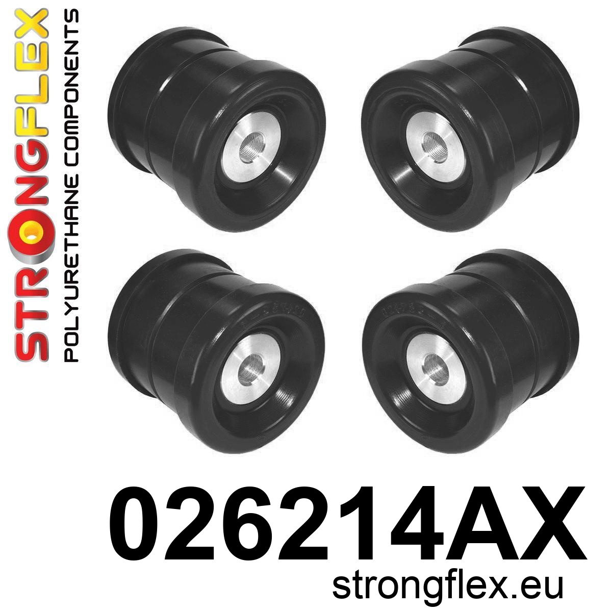 026214A: Rear subframe bush kit SPORT polyurethane drift | STRONGFLEX