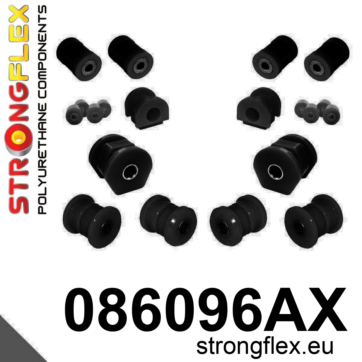 086096A: Zestaw zawieszenia przedniego SPORT poliuretan | STRONGFLEX