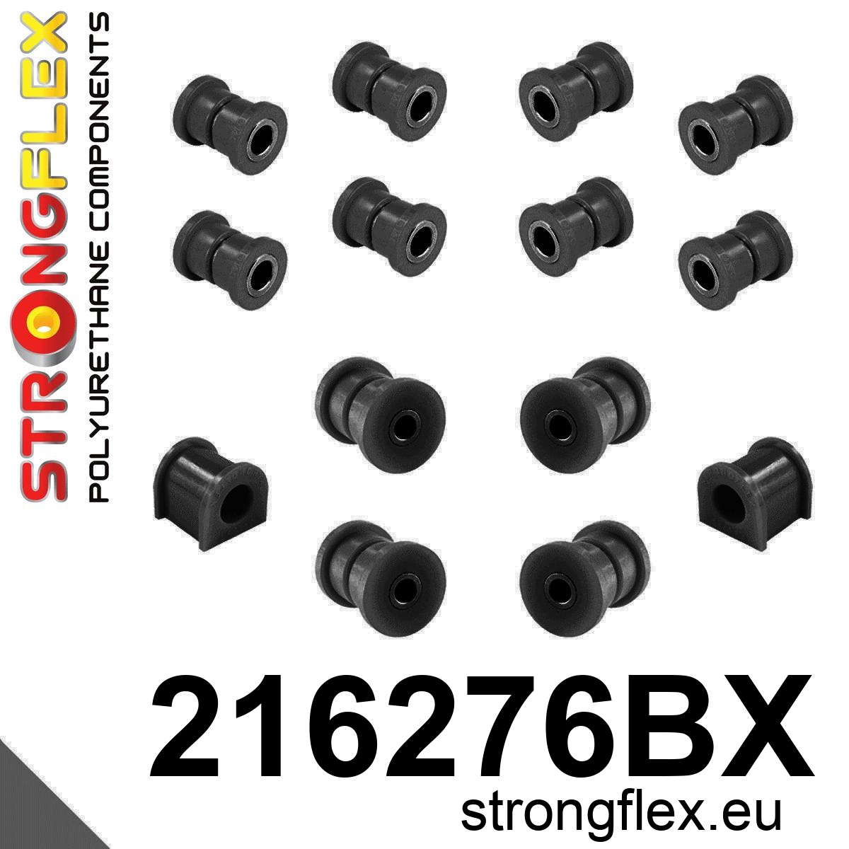 216276B: Rear suspension bush kit polyurethane Toyota | STRONGFLEX