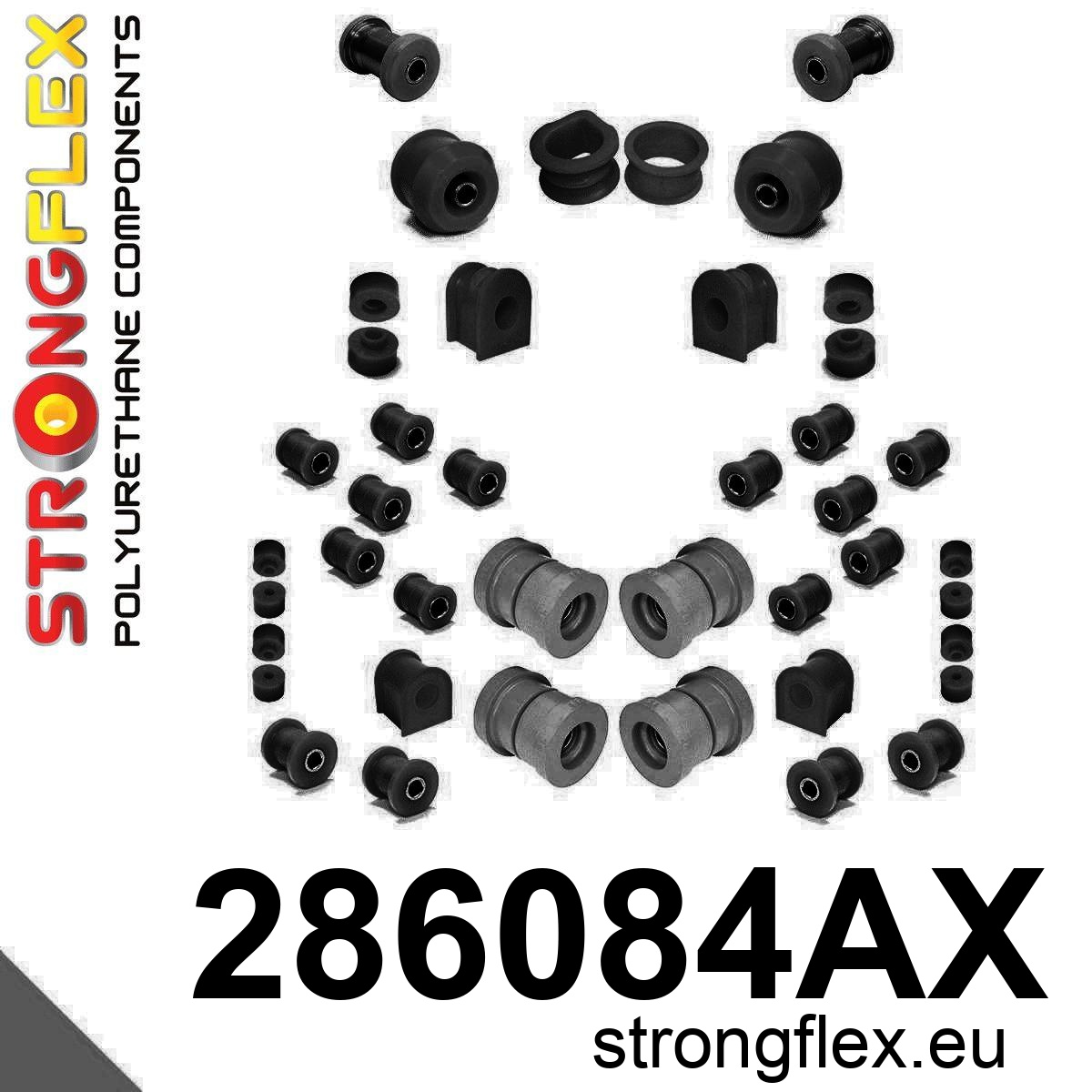 286084A: Full suspension bush kit SPORT polyurethane drift