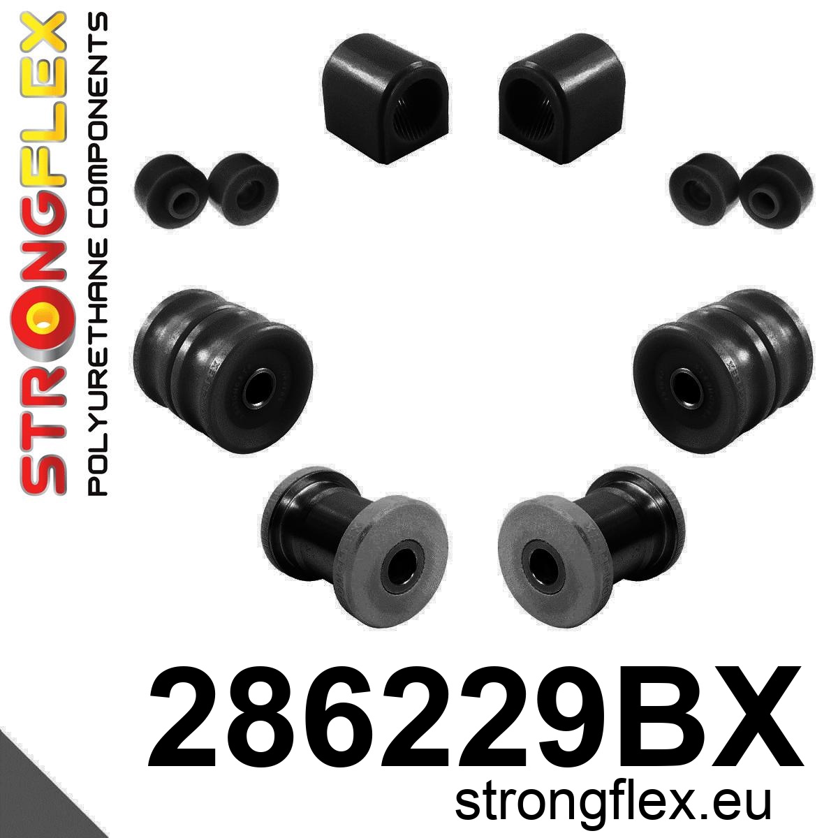 286229B: Front suspension bush kit polyurethane Nissan | STRONGFLEX